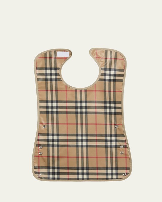 Vintage Check & Icon Striped Baby Bib